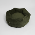 Luna 3.0 Dog Bed in Moss Green Corduroy: Small Plus