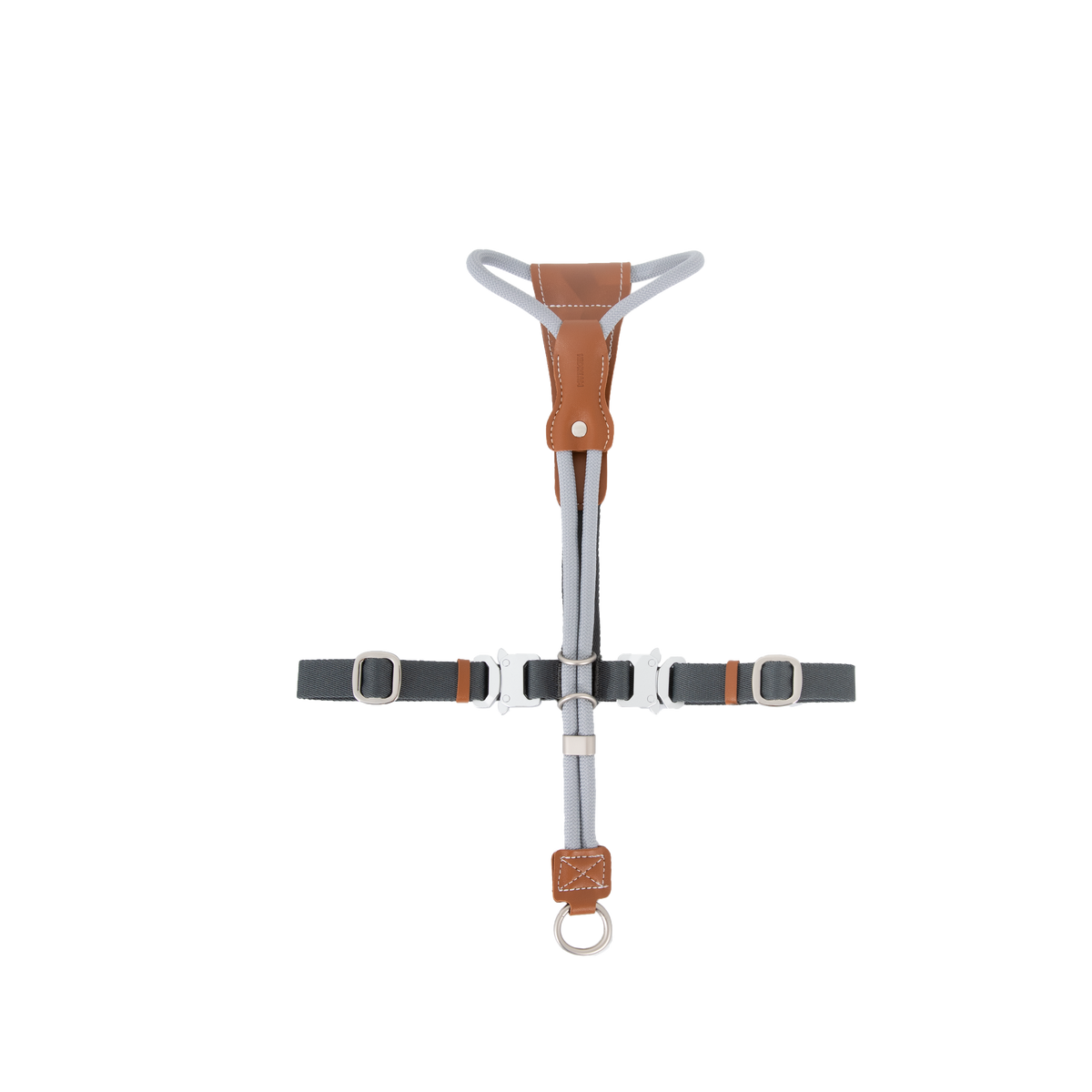 Rope Harness with Leather Details – Grey
