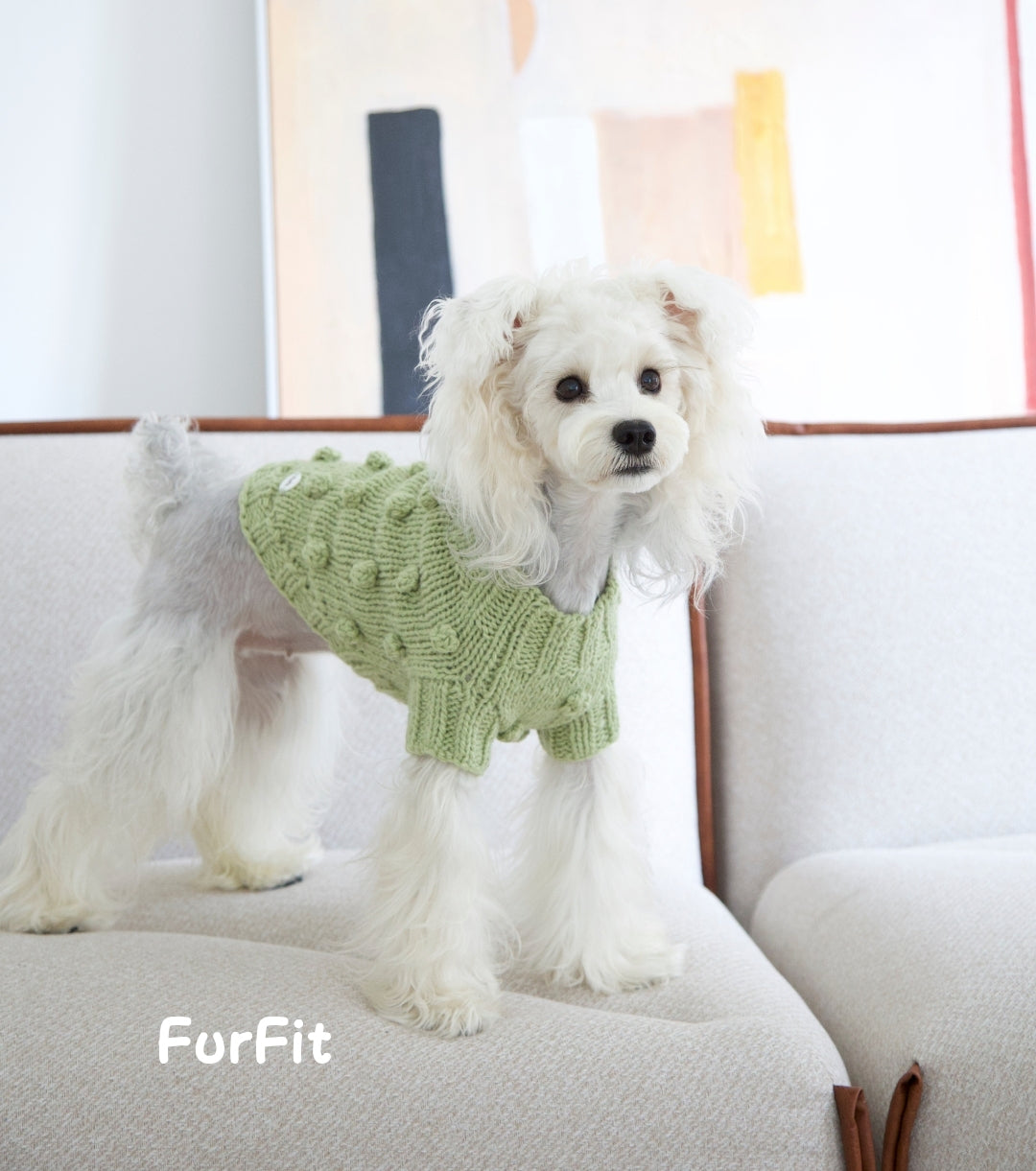 "Soft Wool Handmade" Dog Sweater
