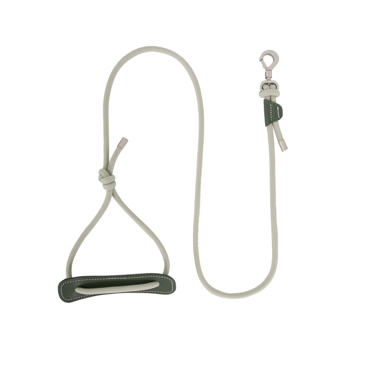 Rope Leash with Leather Details