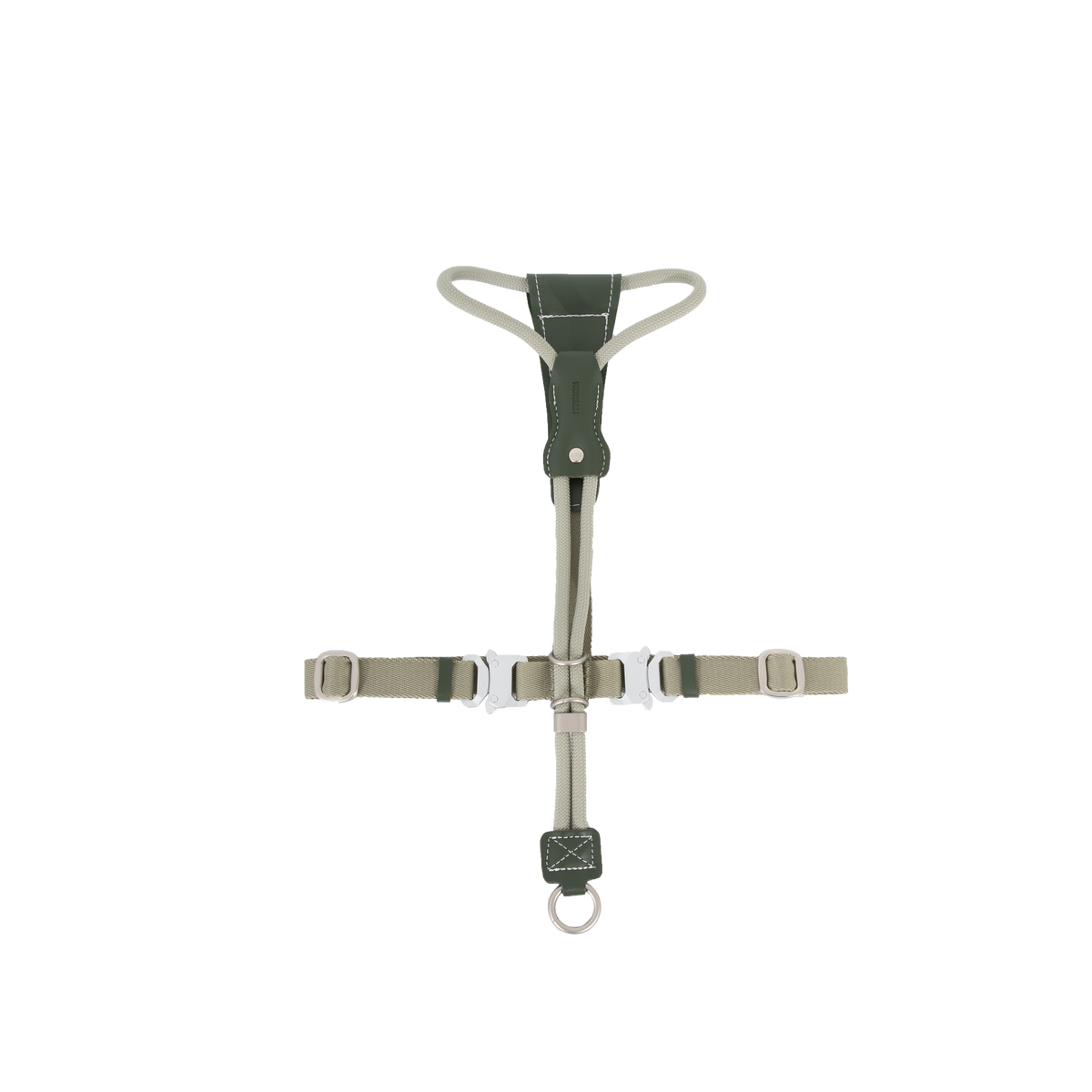 Rope Harness with Leather Details – Green