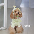 "Puff Stripe Bow" Dog Sweatshirt