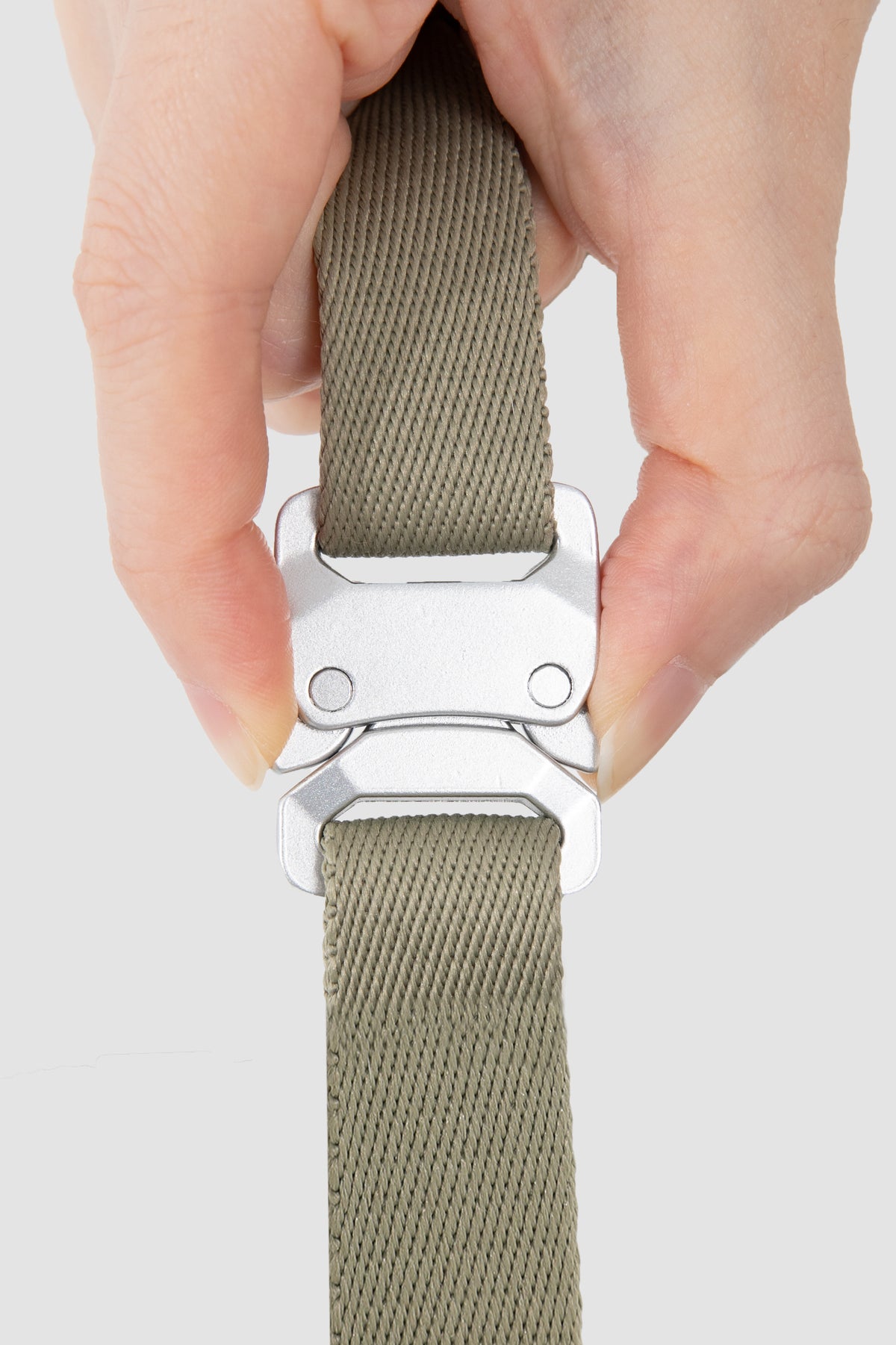 Rope Harness with Leather Details – Green