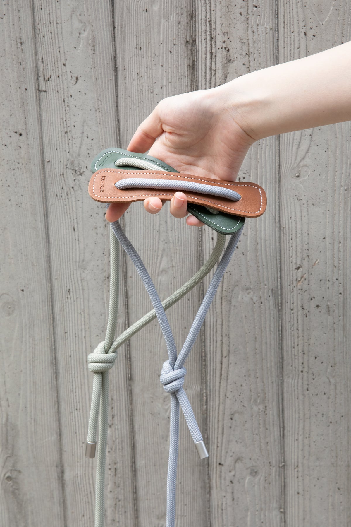 Rope Leash with Leather Details