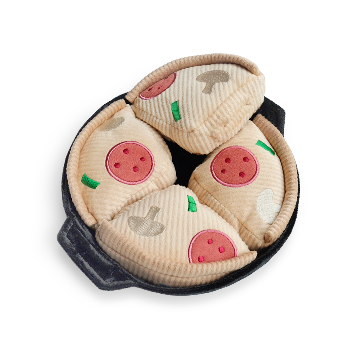 Deep Dish Pizza Snuffle Dog Toy for Enrichment
