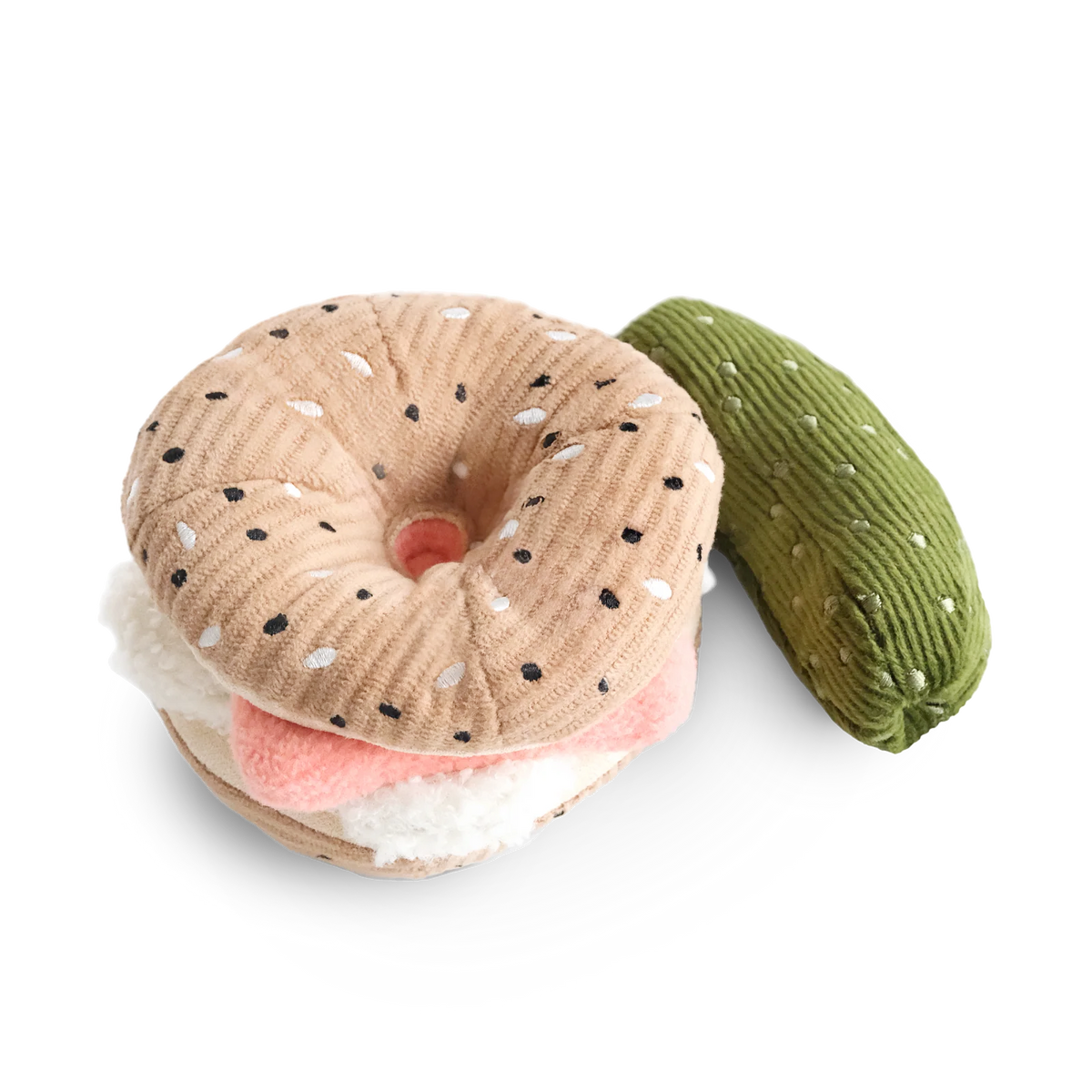 Lambwolf Collective Bagel and Cucumber Dog Toy Kit