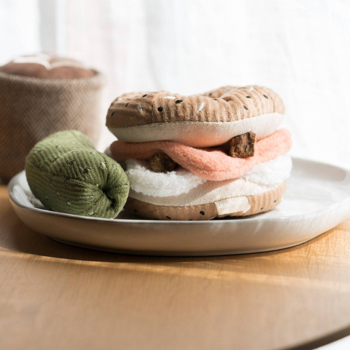 Lambwolf Collective Bagel and Cucumber Dog Toy Kit