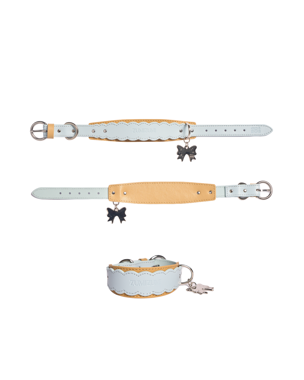 Mayfair Scalloped Leather Collar – Zumizumi