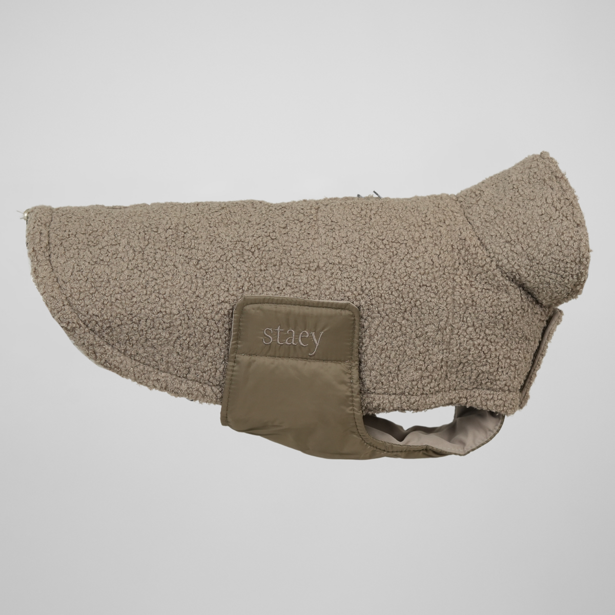 Teddy Dog Coat | Taupe: L