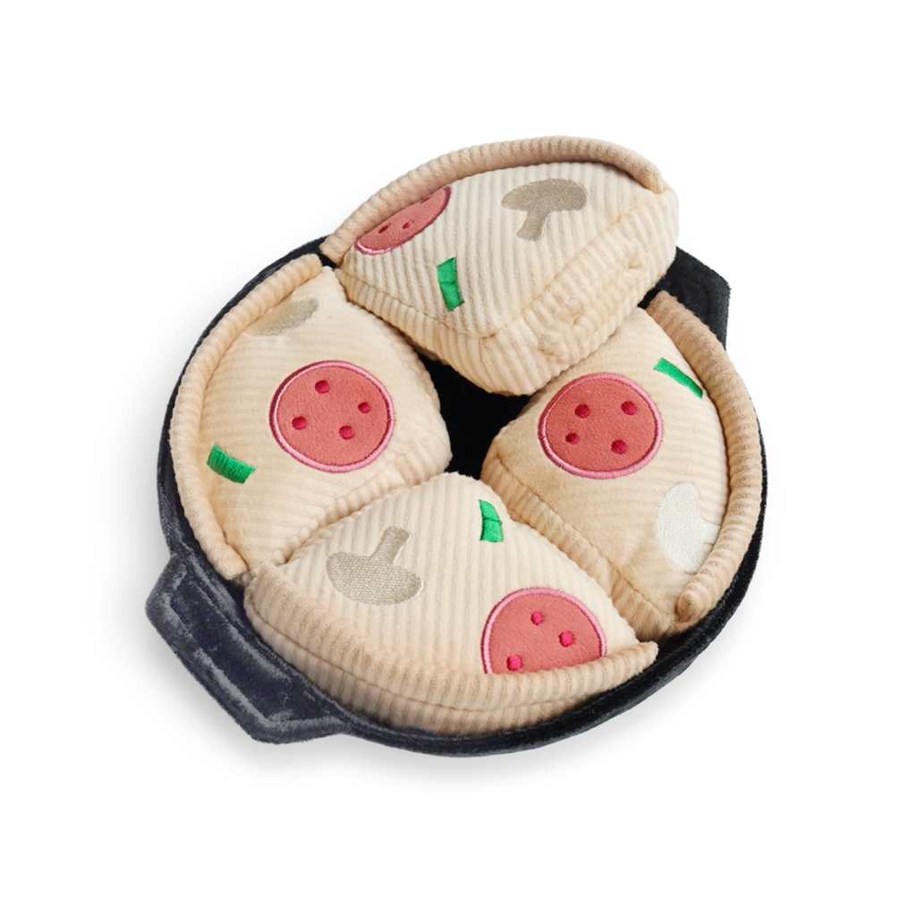 Deep Dish Pizza Snuffle Dog Toy for Enrichment