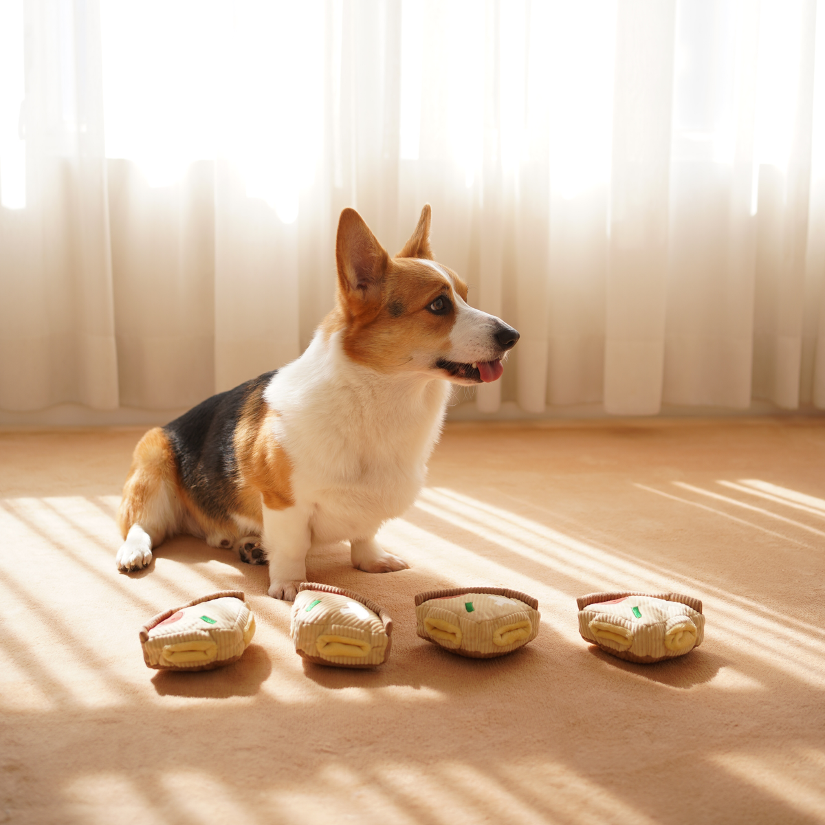 Deep Dish Pizza Snuffle Dog Toy for Enrichment
