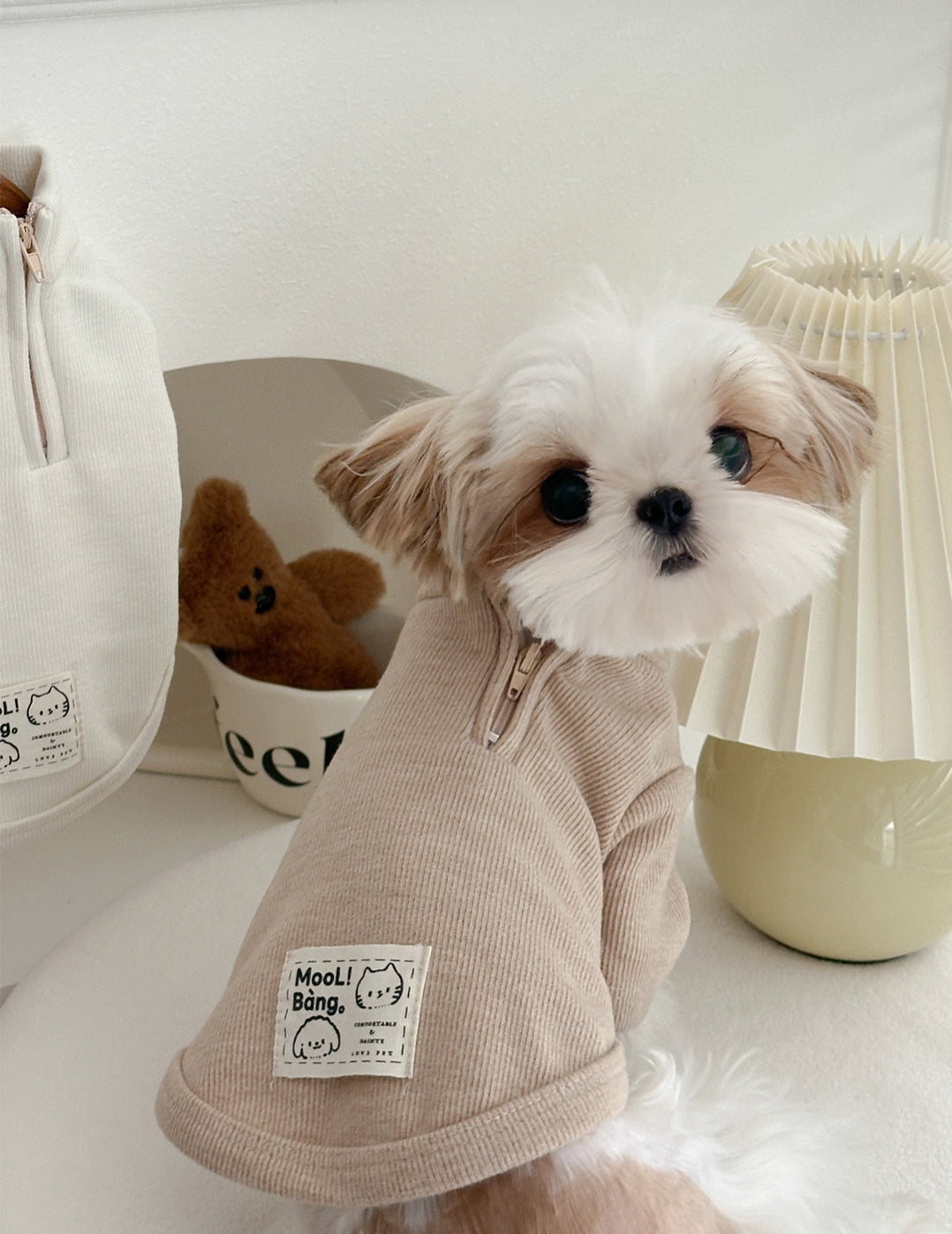 "Double Milk Coffee" Dog Sweater