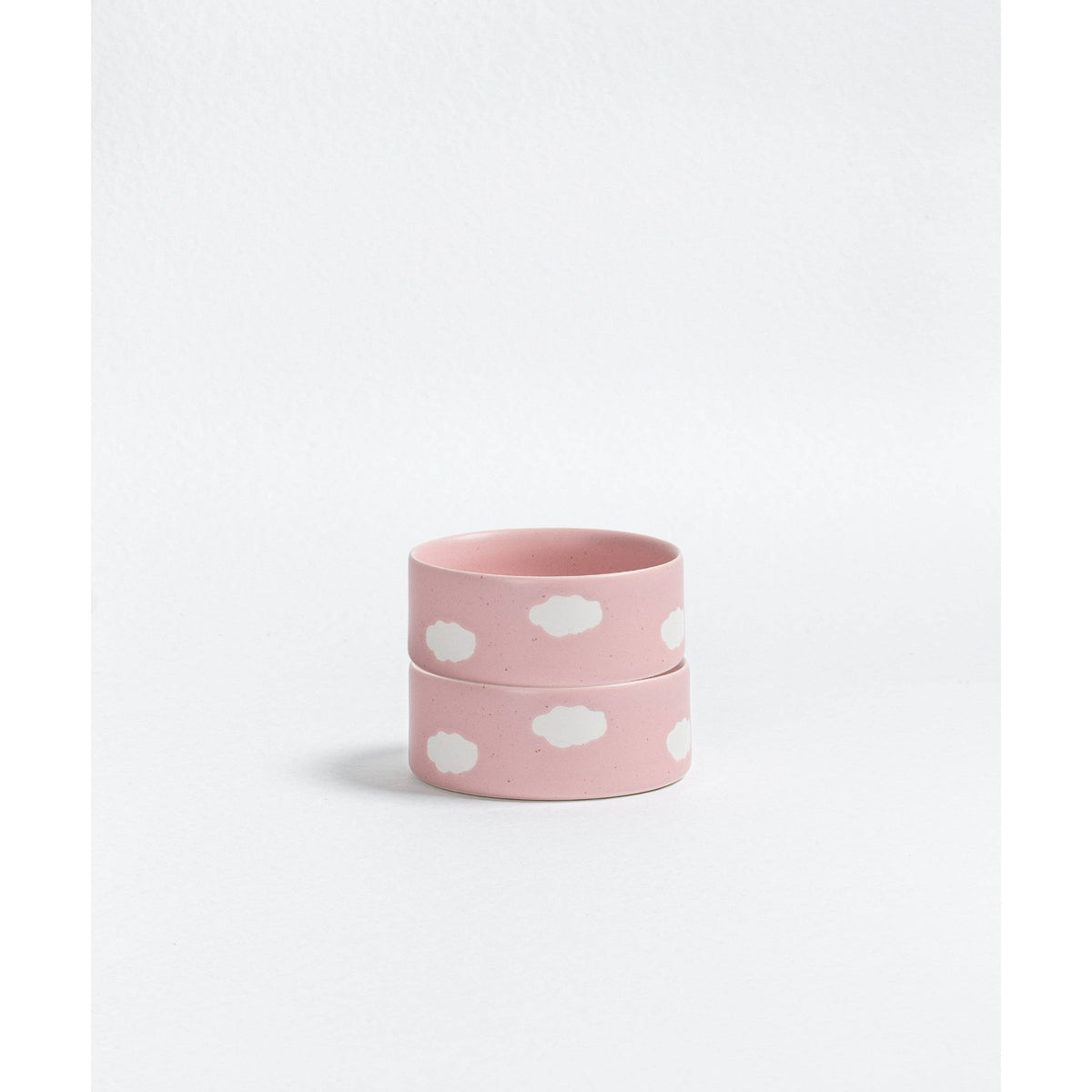 Set of 2 Pet Bowls Pink Cloud 14 cm – Egg Back Home