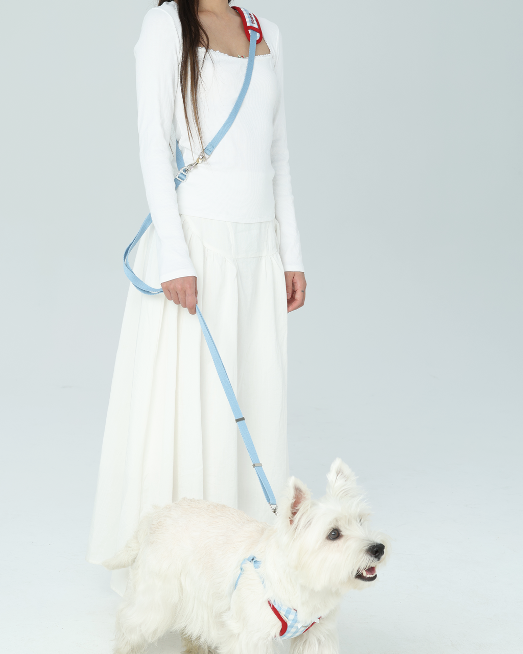 Chelsea Hands-Free Leash Blue/Red – Zumizumi