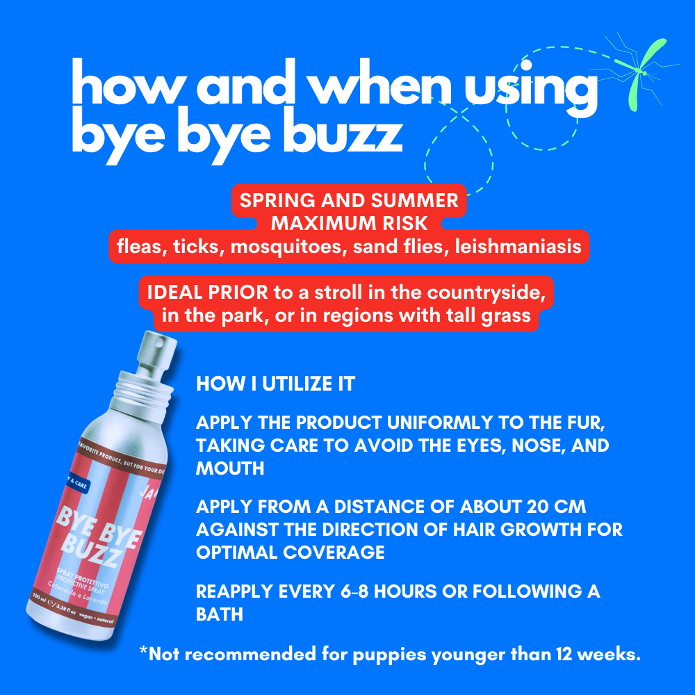 Bye Bye Buzz Dog Repellent Spray 100 ml – JAMPY