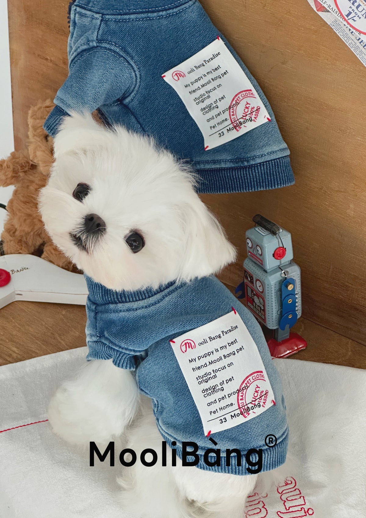 "Classic Style Denim" Dog Sweatshirt